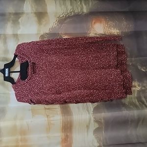 Cranberry colored sweater